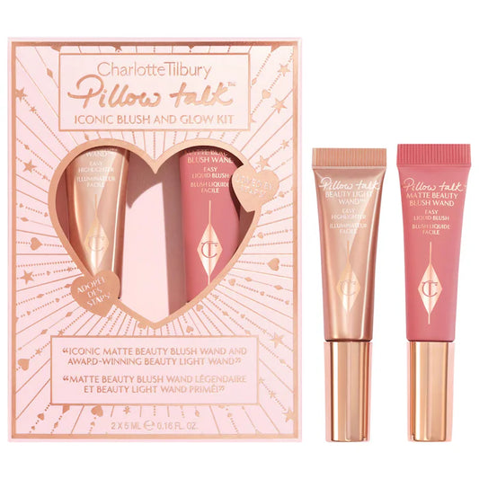 Charlotte Tilbury Mini Pillow Talk Iconic Blush and Glow Kit Set