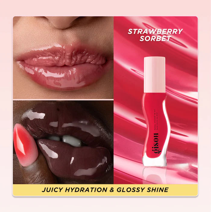 Gisou Honey Infused Hydrating Lip Oil Strawberry Sorbet