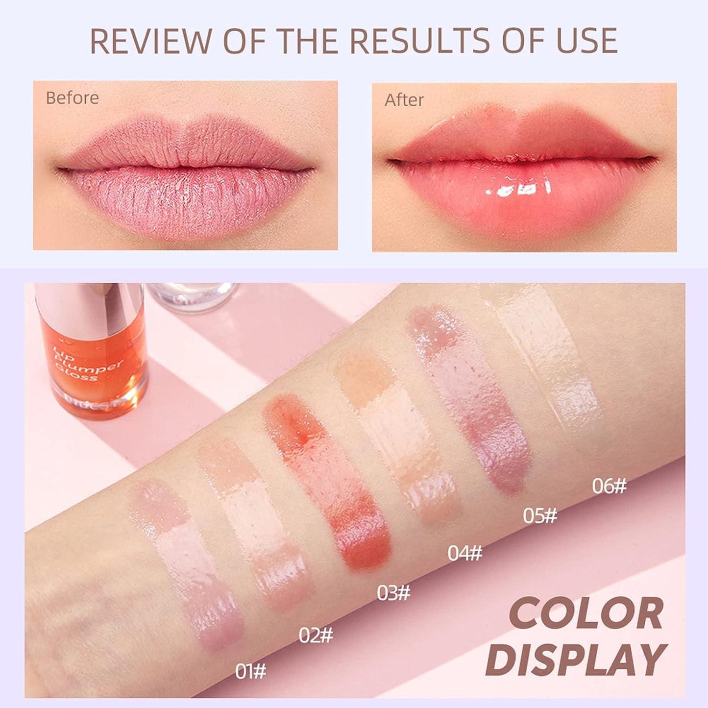 QIBEST Lip Plumper Gloss