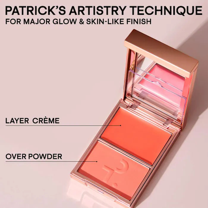 PATRICK TA Major Headlines Double-Take Crème & Powder Blush Duo She’s Blushing