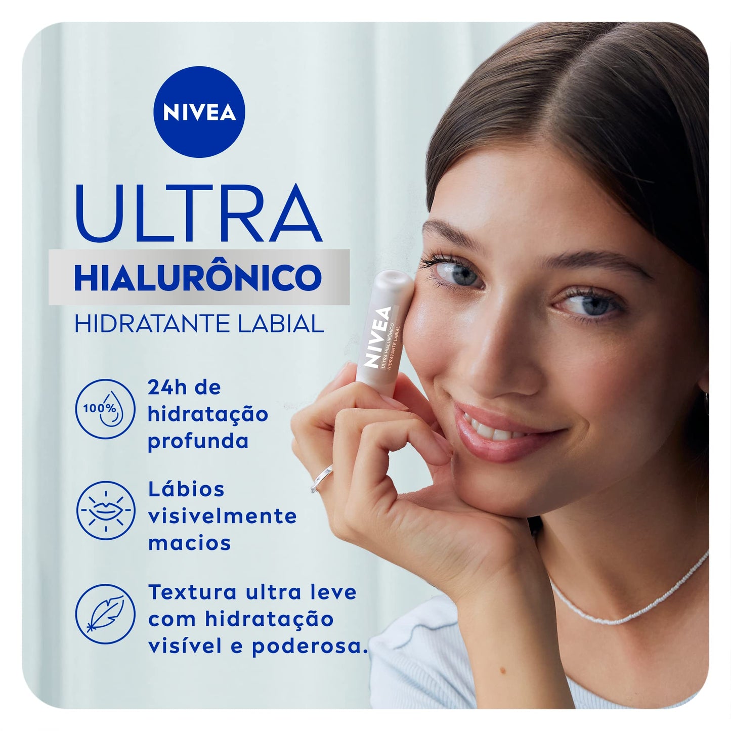 NIVEA Hidratante Labial Ultra Hialuronico