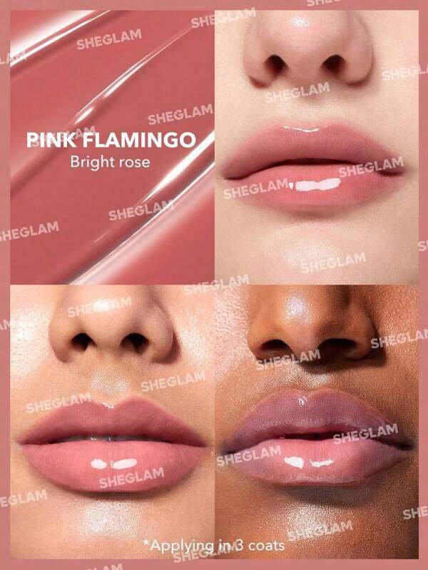 SHEGLAM Pout-Perfect Shine Lip Plumper Pink Flamingo