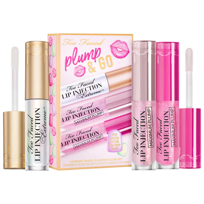 Too Faced Mini Plump & Go Ultimate Travel Plumping Gloss Set