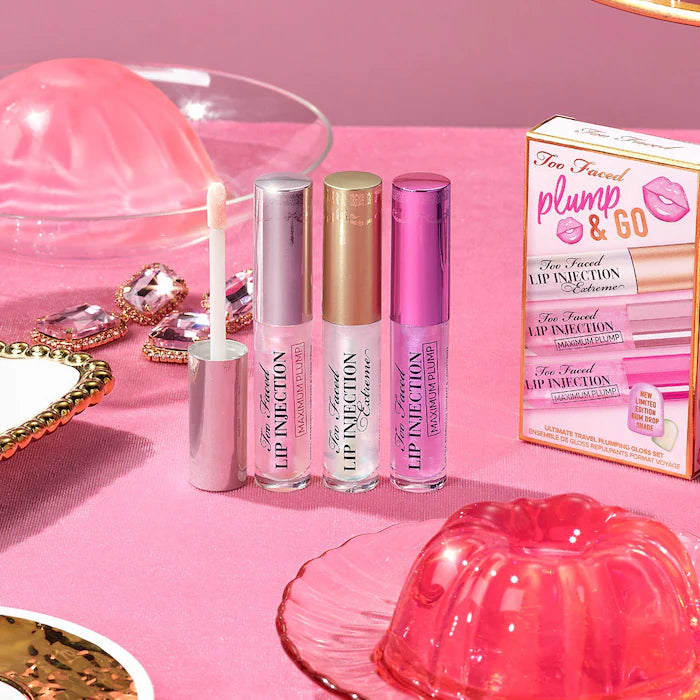 Too Faced Mini Plump & Go Ultimate Travel Plumping Gloss Set