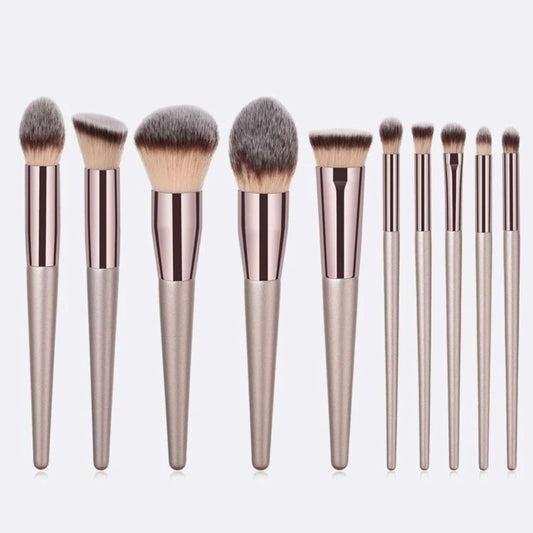 Set De Brochas De Maquillaje 10 Piezas